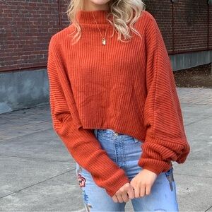 Princess Polly Mock Neck Crop Sweater